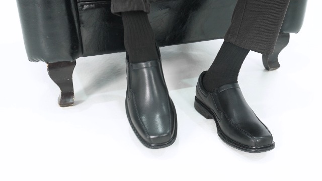 Amazon.com | HEEZ Mens Loafers, Split Leather Oxford Dress Shoes