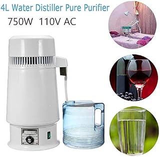 funwill Pure Water Distiller Filter Machine, 1Gal/4L 750W Home Distilled Water Purifier Filter