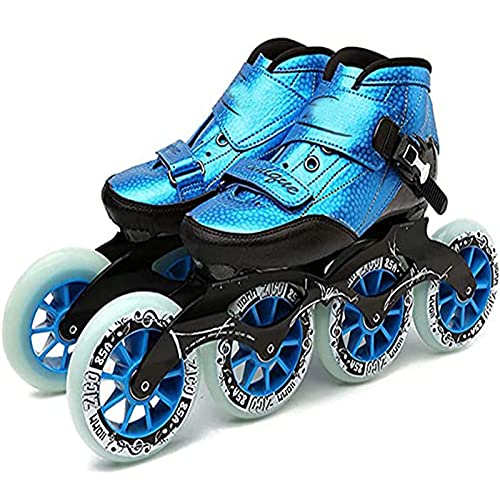 Gxdhome Inline Roller Skates, Adult Professional Inline Skates Shoes For Men And Women Roller Skates For Boys Girls Outdoor Indoor Speed Skating,Blue,6 #TOP12