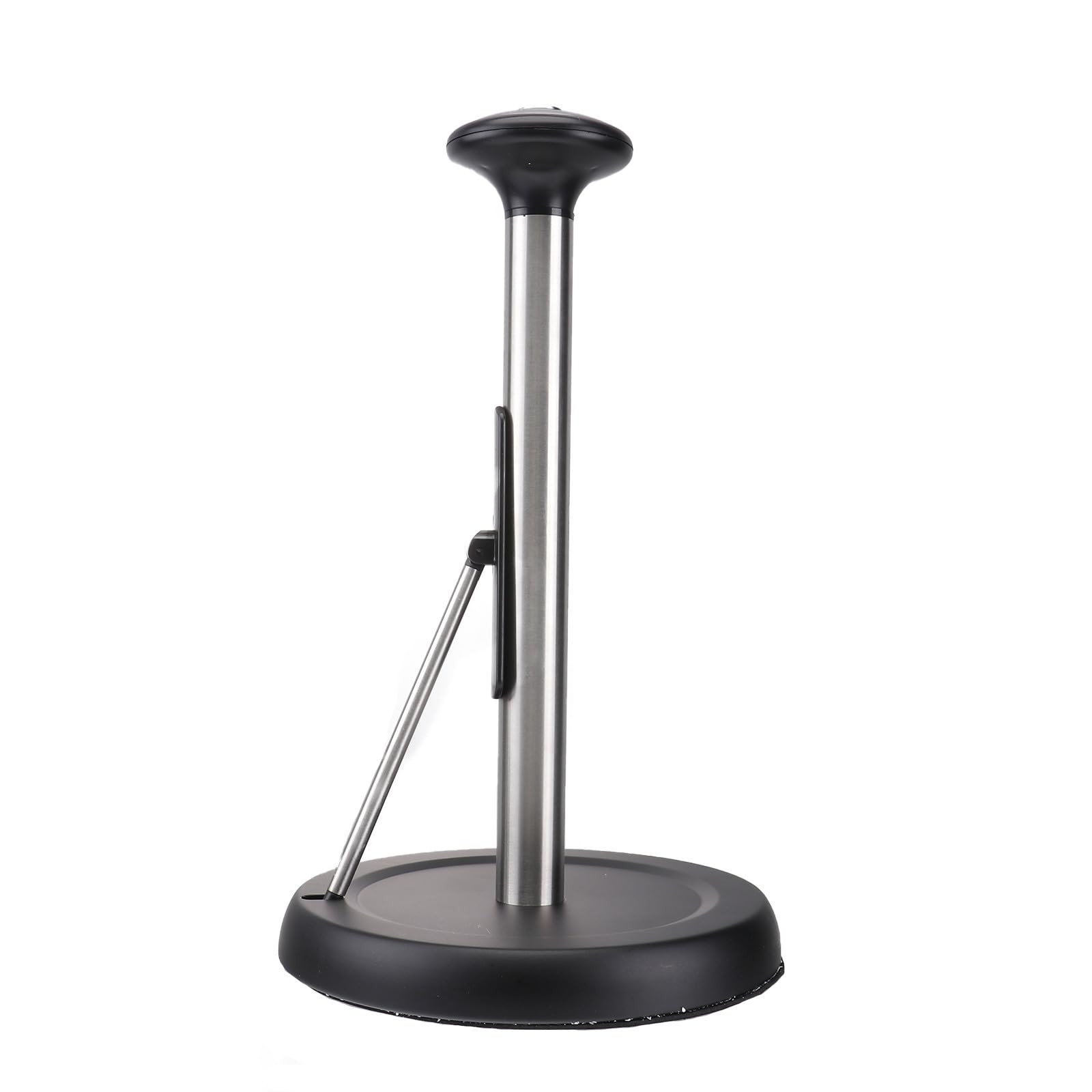 Portarotolo Carta Cucina in Acciaio Inox Nero, Supporto da Tavolo | Design Minimalista e Semplice, Uso Pratico Quotidiano, Stile Raffinato per Ambienti Domestici