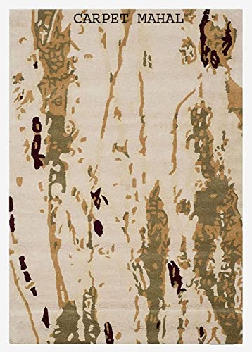 Image of Carpet Mahal Export Quality Handmade Tuffted Pure Woollen Carpet for Living Room Bedroom Size 8 x 10 feet (240X300 Cm) Color-Multi