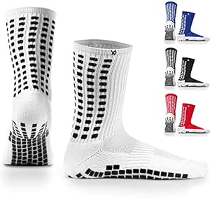 LUX Anti Slip Football Grip Socks,Non Slip Football/Basketball/Hockey Sports Grip Pads Socks…