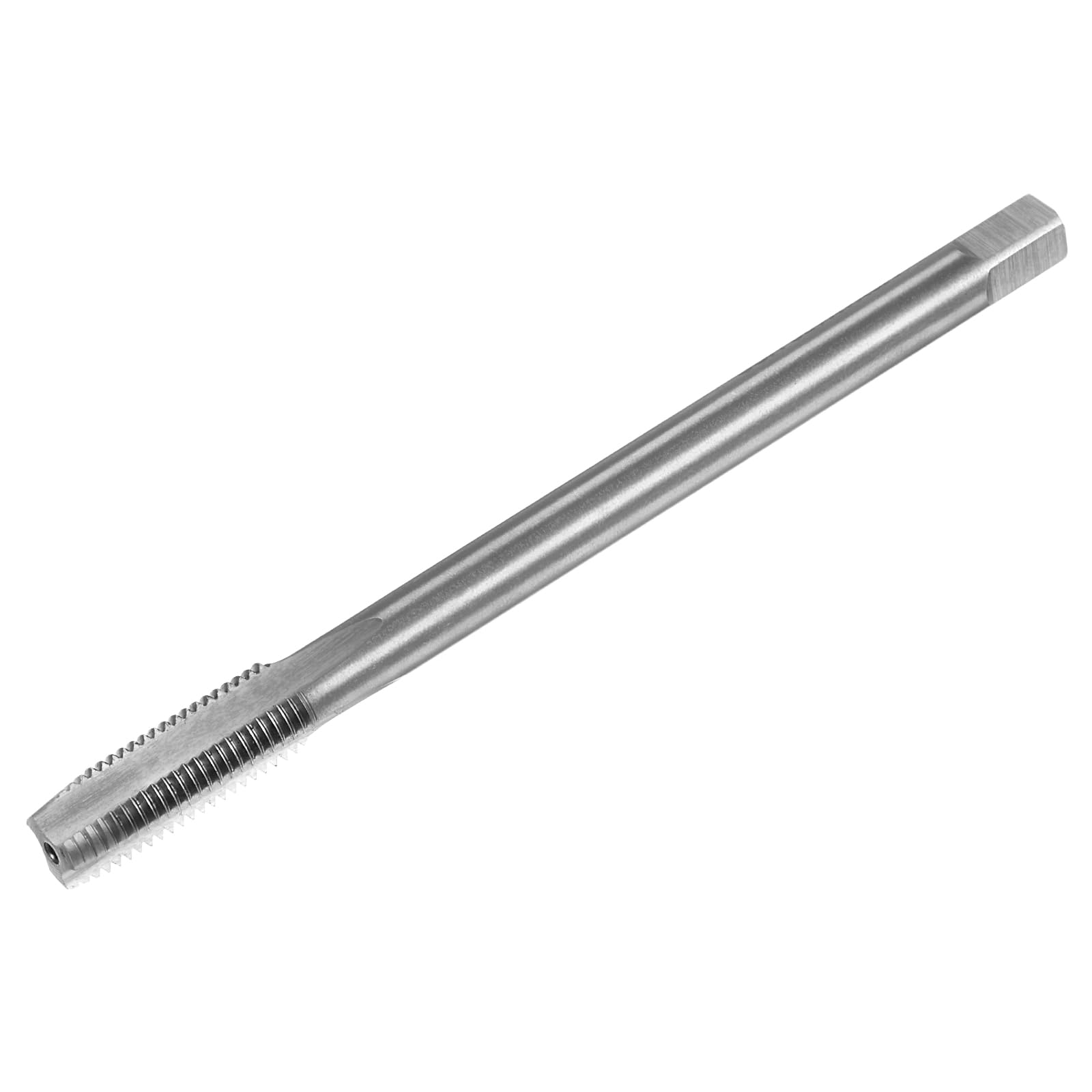 Taraud à filetage métrique M8 x 1 H2 long de 100 mm à cannelure droite pour métaux