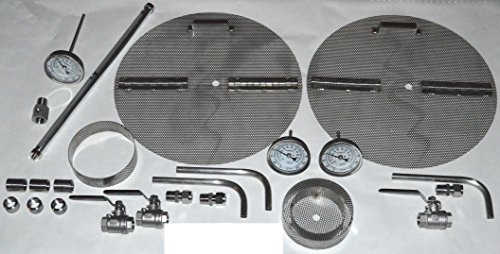 NorCal Brewing Solutions 3-Vessel Beer Keg to 1/2 Barrel Brewery Conversion Kit - Welded Fittings for Hot Liquor Tank
