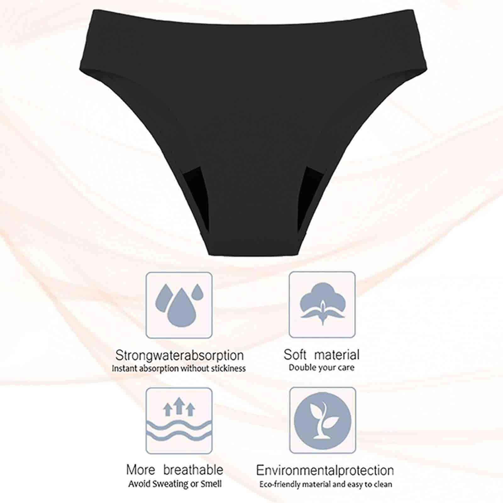riou Bañador Menstrual Niña Bikini Menstrual Baño Traje De Baño Menstruales Mujer Bragas Mujer Cómodas Y Suaves Bikinis Menstruales V-Shape Braga Bikini Mujeres Sexy Traje De Bikinis 2/3 Pack
