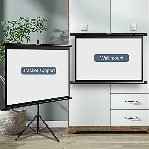 Pantalla de proyector portátil con trípode - Pantalla de proyección móvil HD 4:3/16:9 para interiores y exteriores, libre de arrugas (84 pulgadas 4:3) miniatura 2