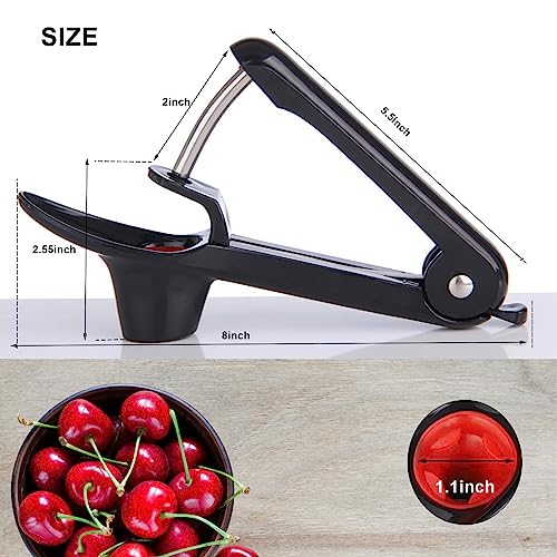 Fanlory CHERRYPITTER-1 Cherry Pitter Tool - Heavy-Duty Stainless Steel Pitting Tool, Portable Cherries Corer Stoner Seed Tool With Lock Design, Fruit Pit Remover thumb #5