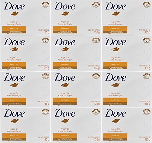 Dove Argan Oil Beauty Bar Soap, 4.75 Oz / 135 Gr