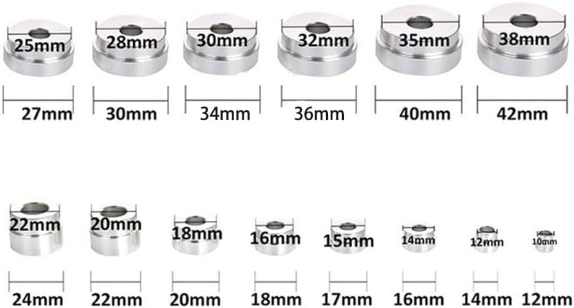SagaSave 17 Pcs Aluminum Alloy Bearing Race Seal Driver Installation Tool Set, with 3 Pcs Driver Handles & 14 Pcs Drivers, for Motorbikes