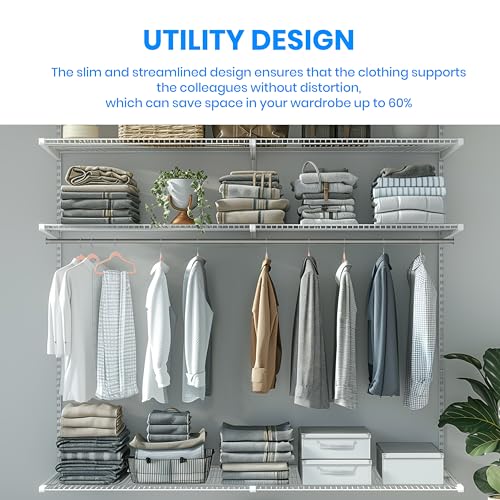 Cintres antidérapants rose Simple Deluxe pour placards | Lot de 50