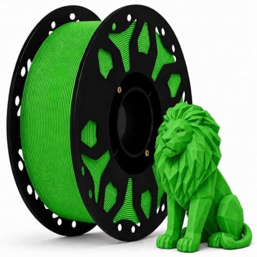 Image of FILAMONT PLA+ 3D Printer Filament 1.75mm, High Strength & Low Warp Printing Material, Dimensional Accuracy ±0.02mm, Vacuum Sealed with Desiccant, 1kg Spool (Green)