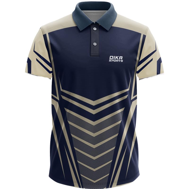 Image of Dika Sports Cricket Custom Player Name and Number Jersey Cricket Tshirt for Men | 2 Year to 5XL