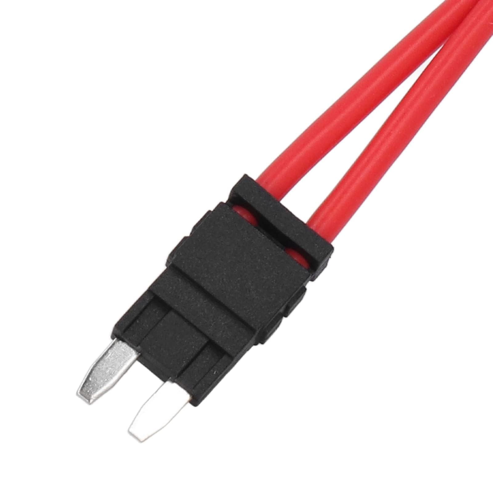 5 Sztuk złąCze Uchwytu Bezpiecznika Samochodowego PC Heavy Duty PrzedłużEnie Drutu Mini Mini złąCze Uchwytu Bezpiecznika do Pojazdu ATM 20A 16AWG z 5 Bezpiecznikami DłUgość Linii 230mm (ACK S 10,9 mm)