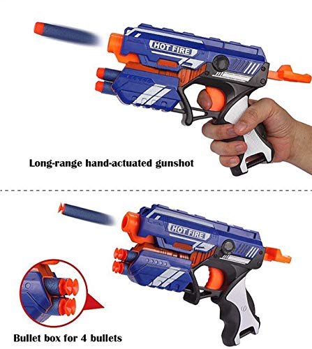 Image of Blaze Storm Manual Soft Bullet Shooting Gun Toy Fighting Defend Game for Family Party Fun Toys for Boys and Girls (Multicolor)