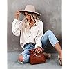 MIHOLL-Women-Corduroy-Long-Sleeve-Button-Down-Collared-Shirt-Jacket-Tops MIHOLL Womens Corduroy Button Down Shirts Casual Long Sleeve Jacket Oversized Boyfriend Blouses Tops with Pockets