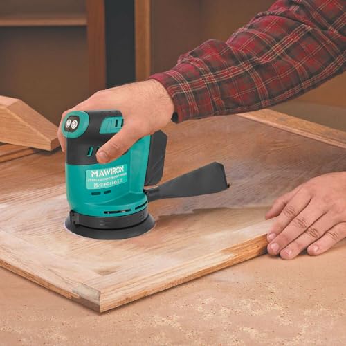 Orbital Sander Cordless Sanding Machine, 18V Sander for Walls, 3 Variable Speeds, Up to 15000 RPM, 125mm Sanding Pad, Dust Collection, Perfect for Wood and Steel Surfaces (with 2X 3000mAh Battery) 3 Orbital Sander Cordless Sanding Machine, 18V Sander for Walls, 3 Variable Speeds, Up to 15000 RPM, 125mm Sanding Pad, Dust Collection, Perfect for Wood and Steel Surfaces (with 2X 3000mAh Battery) - Image 3