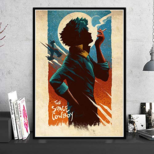 muyichen Canvas HD Print Cowboy Bebop Anime Poster Wall Art Modern Home Decoration Painting Modular Picture Artwork para La Sala De Estar Ty411 40X60Cm