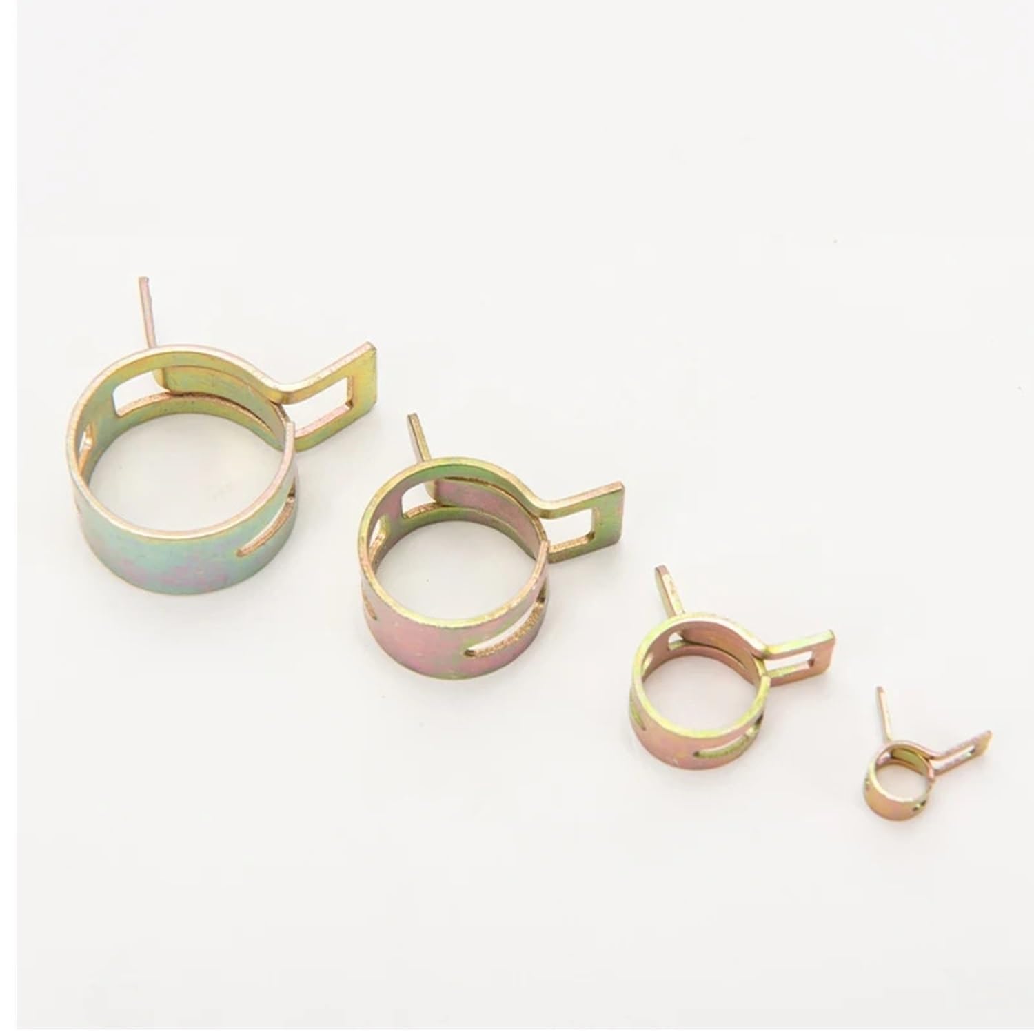 Lot de 10 colliers de serrage à ressort pour tuyau de 4 à 37 mm (M25)