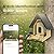 juzjuly Smart Bird Feeder with Camera - 2K HD Solar Powered Outdoor Bird Camera AI Recognition Birdfeeder Cam IP65 Waterproof Remote Monitoring for Backyard Birds Ideal Gift for Birds Lovers