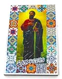 mk2 Imán para Nevera San Pedro 5,5cm x 8,5cm Santos religiosos españoles. Iglesia Cristiana de españa. jesús Dios. Navidad