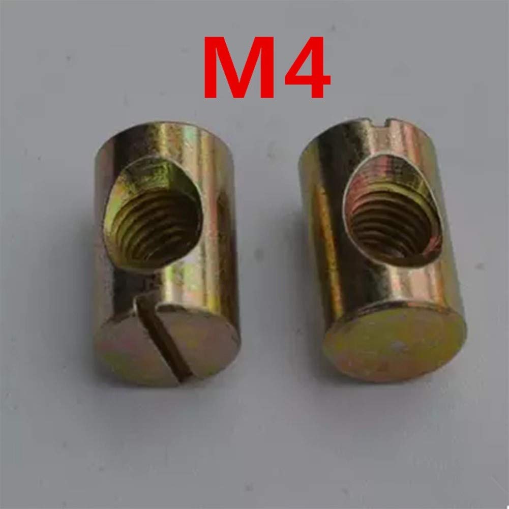KBNIAN Tornillo Con Tuerca De Barril M6 Kit De 101 Pcs Tornillos Para Cuna De Madera