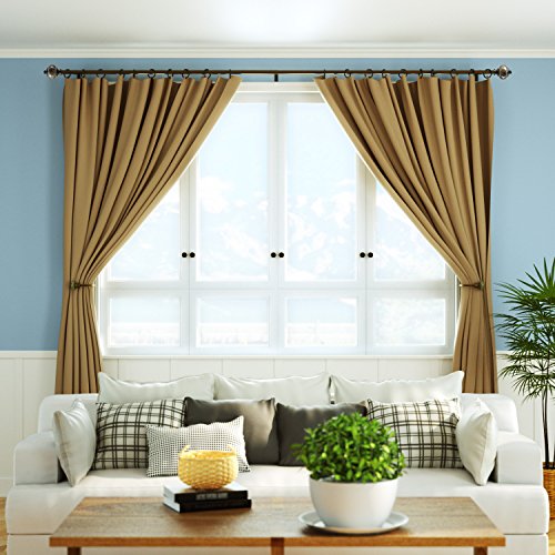 KAMANINA Marbled Replacement Finials for 1 or 7/8 Inch Bronze Curtain Rods, M6 Screw Drapery Rod Finials, Set of two