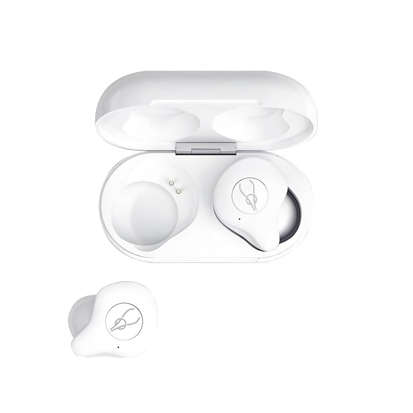 ICESOMNUSSabbat X12 PRO 3D Clear Sound True Wireless Earbuds Blutooth 5.2 TWS Stereo in-Ear Headphones with Built-in Mic and Charging Case Suitable for iOS, Android(White)