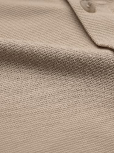 Image of The Souled Store Mudbrown Men and Boys Long Sleeve Collared Neck Button Front Solid Regular Fit Cotton Textured Shirts