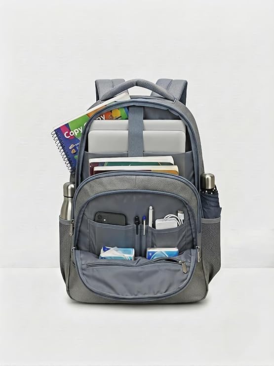 Image of VELZO Laptop Backpack with Multiple Compartments | Durable Fabric,Comfortable Shoulder Straps | Lightweight Travel, Office & College Backpack