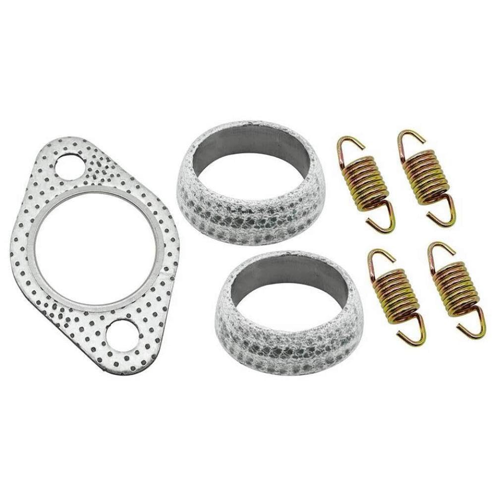 Auspuffdichtung Feder Wiederaufbau Kit Kompatibel Mit Polaris Scrambler | Passend für Polaris Scrambler 300 400 450 500 ATV-Modelle