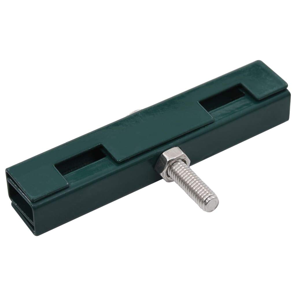Tidyard Verzinktem Stahl gefertigte U-Mattenverbinder10 Sets Passend für 6/5/6 & 8/6/8 Doppelstabmatten,Geeignet für eine Maschenweite von 50 x 200 mm,Grün