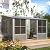 EROMMY 10' x 12' Sunroom, Wall Mounted Gazebo Solarium with Aluminum Frame, Polycarbonate Roof, Permanent Sun Room with Sliding Doors, Lockable PC Screen Walls, Lean to Gazebo for Garden, Patio, Deck