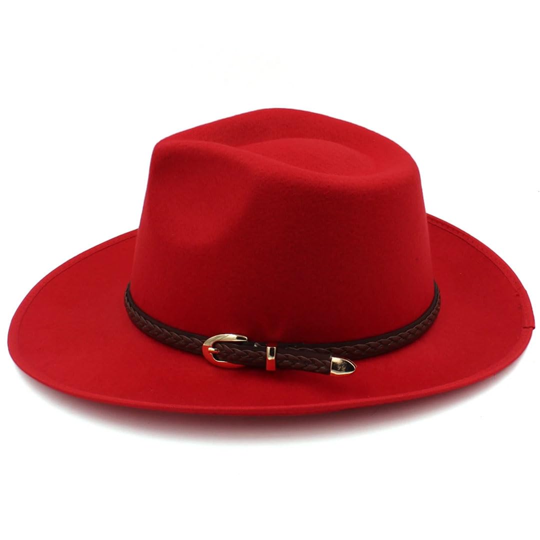 Mężczyźni kobiety wełniane kapelusze panamskie szerokie rondo czapki fedora kapelusz przeciwsłoneczny klasyczny retro impreza styl uliczny podróż