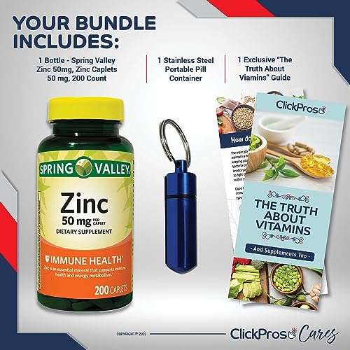 Spring Valley, Zinc 50mg, Zinc Caplets Dietary