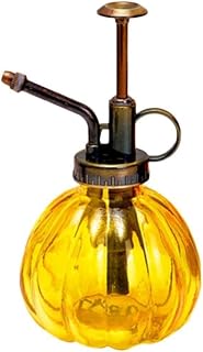 LIUJUAN Botella De Spray Botella De Spray De Vidrio En Forma De Calabaza Color De Riego Jarra De Flores Jardín Plantas Suculentas-Amarillo