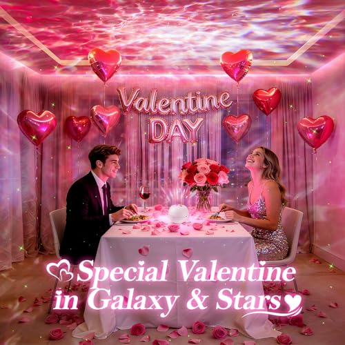 PIKOY 360 Modes+White Noise+Bluetooth Galaxy Projector Led Lights for Bedroom Valentines Gifts for Her Decorations Star Night Light Room Decor Birthday Gifts for Women Girls Gifts for Teen Boys Gifts - Image 5