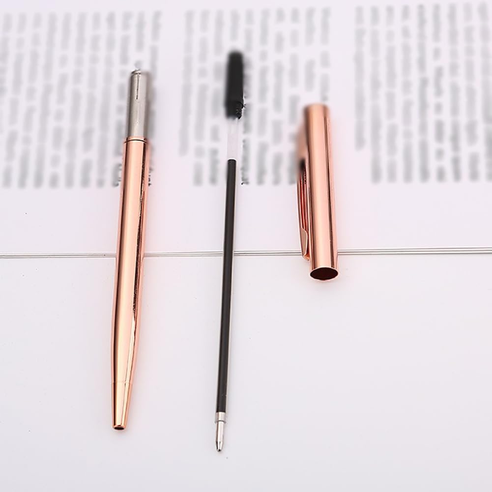 FSSTUD 30 Pcs 10cm 1.0mm Point Black Ink Ballpoint Pens Portable Retractable Ballpoint Pens Small Pocket Pens Plain Short Ballpoint Pens Office Business Ballpoint Pens for Notebooks Notepads Black - Image 3