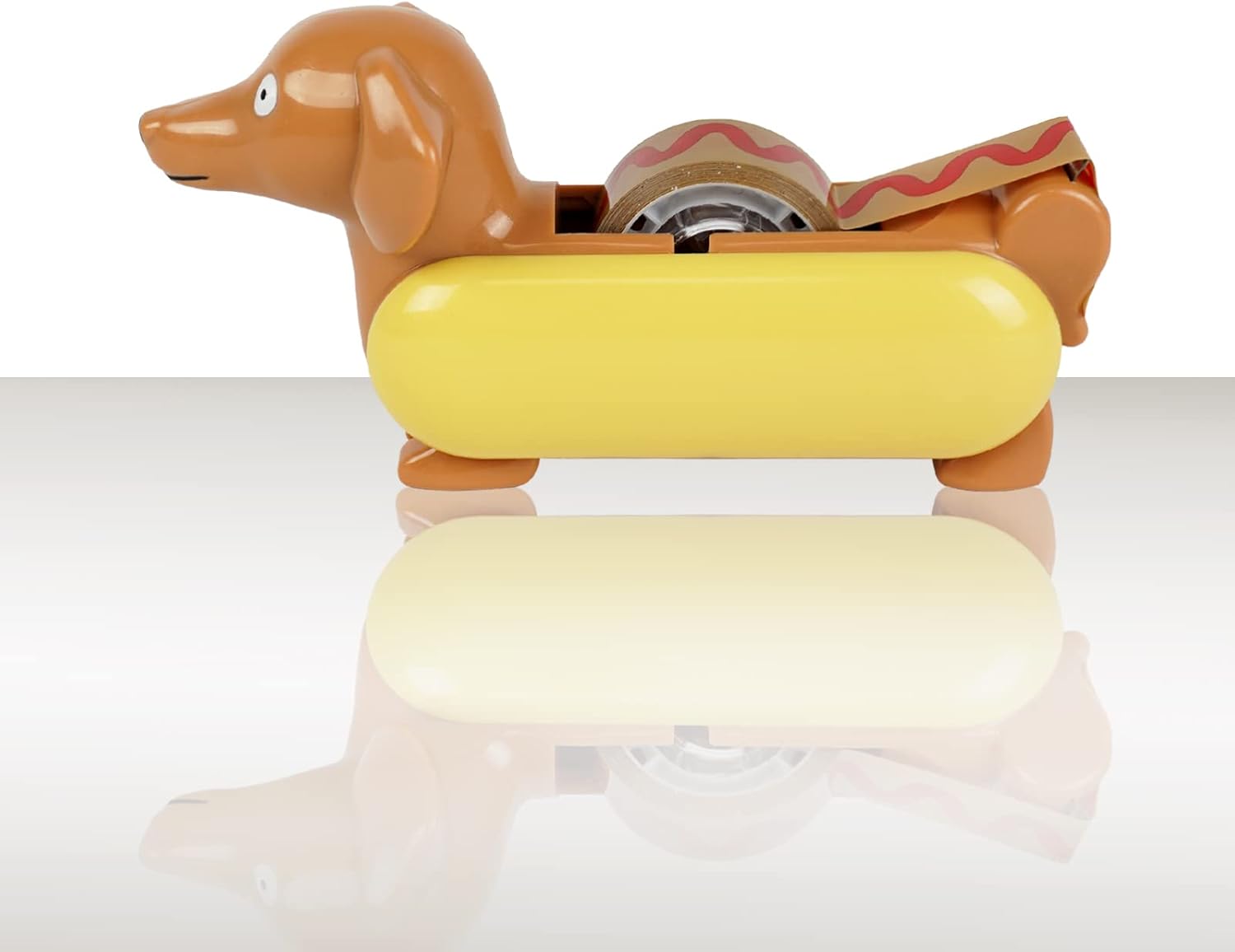 YOBRO Tape Dispenser for Desk, Cute Desk Supplies Stationery, Mini Animal Tape Dispenser for Home Office, Funny Desktop Accessories Gift for Kids Adults, Novelty Hotdog Design, School Supplies : Office Products