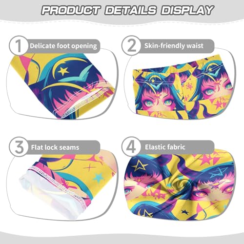 Rainbow Polka Dots Kids Girl's Athletic Leggings Casual Full Length Yoga Pants Exercise3