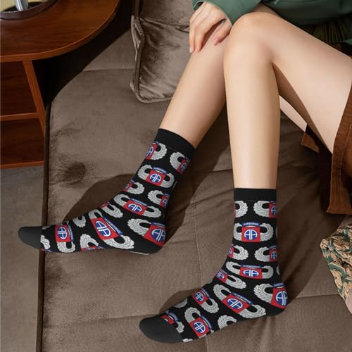 82nd Airborne Division Socks For Men Women Casual Crew Socks Athletic Running Socks Wicking Socks2