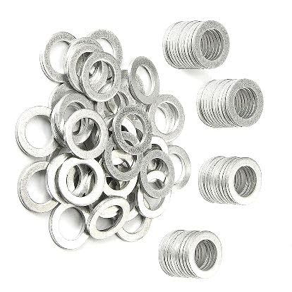 50 PCS 94109-14000 14mm Oil Drain Plug Gasket - Aluminum Crush Washer for Honda Civic Accord, Acura Oil Pan Sump Plug Seal Replacement