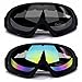 CarBoss Ski Goggles, 2-Pack Snowboard Goggles Skate Glasses, Motorcycle Cycling Goggles, CS Tactical Safety Goggles, Windproof Anti-Dust Outdoor Sports UV400 Protective Goggles (Multicolor/Gray)