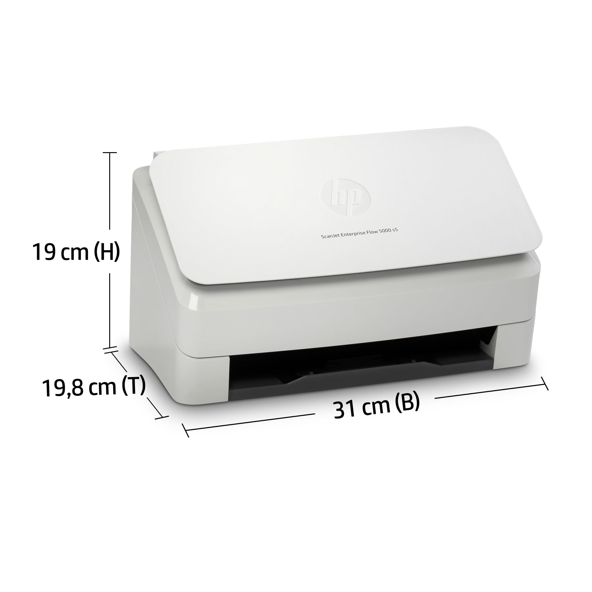 HP ScanJet Enterprise Flow 5000 s5, Scanner, Einzelblattzufuhr, 80-Blatt ADF, USB, bis zu 7.500 Seiten täglich