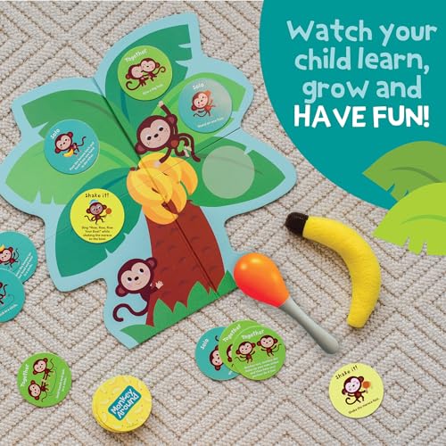 Image of Peaceable Kingdom Deluxe Monkey Around First Game for Toddlers Interactive Play with Parent Ages 2+