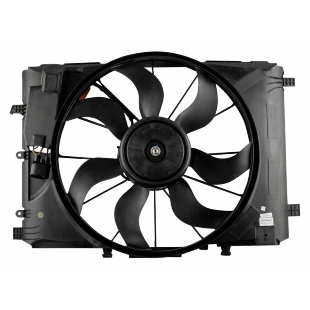 MAPHRWZ Dual Engine Radiator Cooling Fan Assembly for Benz for CLA250 2.0L 2014-2019 for GLA250 2.0L 2015-2018 for SLK250 1.8L 2012-2015,for Infiniti for QX30 2.0L 2017-2018 214815DD0A HVA03370