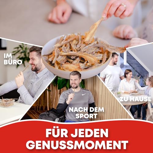 Großschuppen Eidechsenfisch 1kg - Fisch Jerky I High Protein I Snacks I Trockenfisch Omega 3 I Beef Jerky , Trockenfleisch & Chips Alternative
