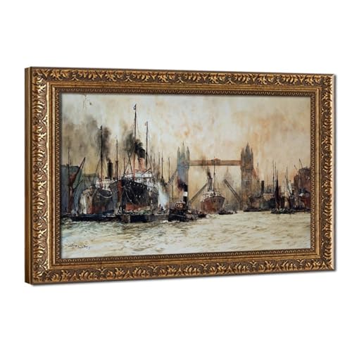 Toile Tower Bridge Dixon cadre suspendu déco murale bureau