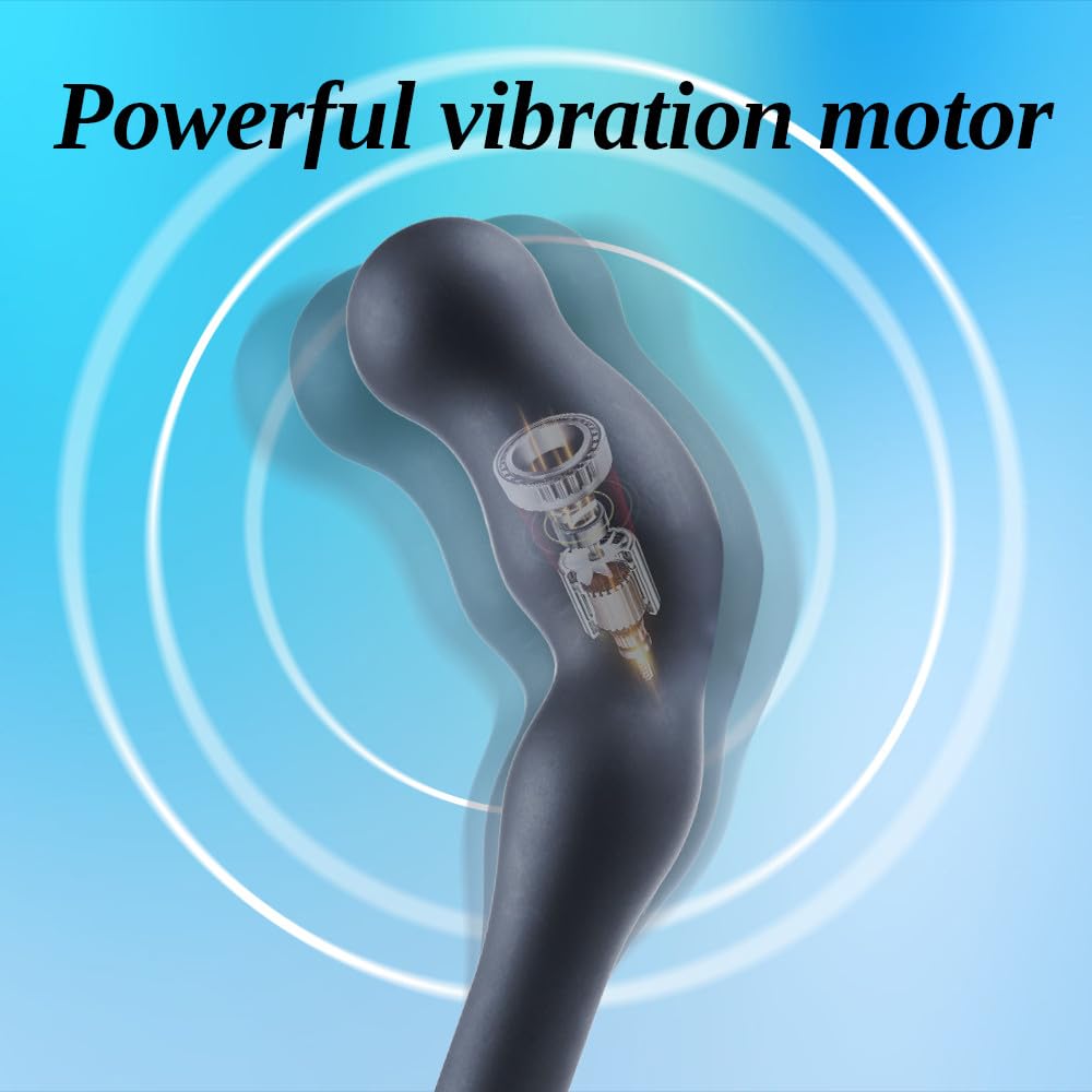 Massaggiatore prostatico vibrante-Giocattolo anale per adulti, Masturbatore femminile,Plug anale maschile,Potente vibratore multi-velocità del punto G,Stimolatore del punto P,Giocattolo anale avanzato