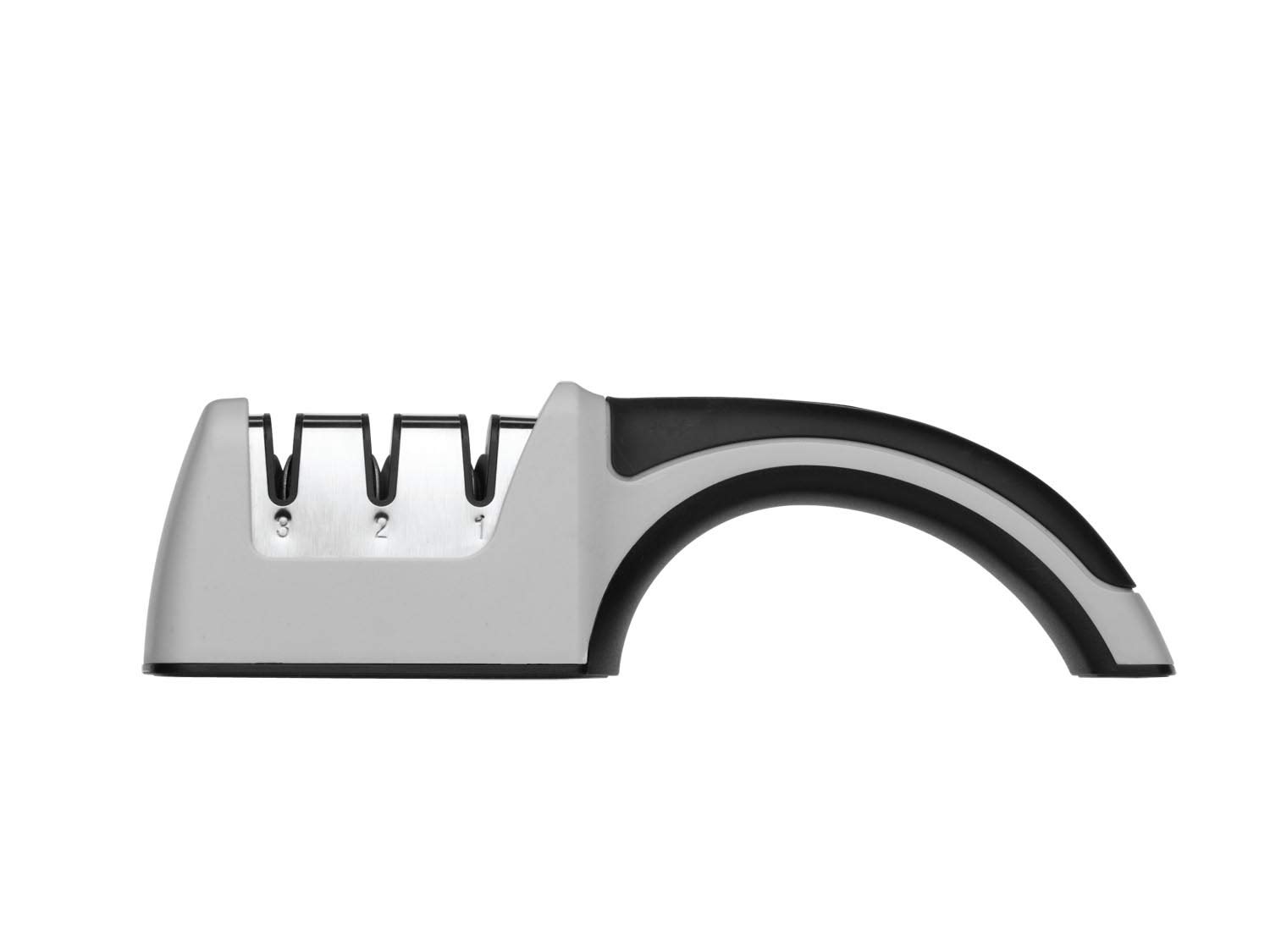 Aiguiseur à couteaux universel 3 fentes Rockingham Forge pour couteaux asiatiques et dentelés