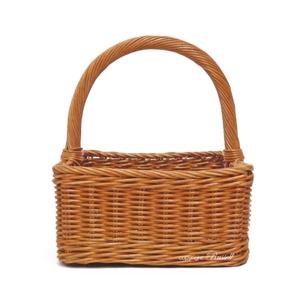Amazon.co.jp: 型番188 籐かごバスケット 手提げハンドル付き